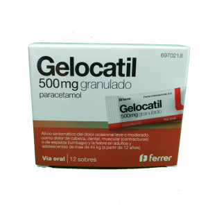 Gelocatil 500 mg Granulado 12 Sobres