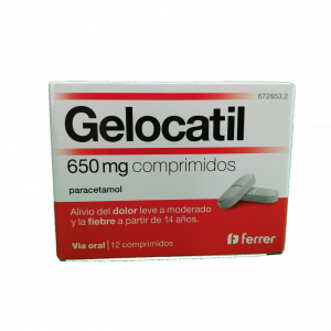 Gelocatil 650 mg 12 Comprimidos