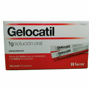 Gelocatil 1 g Solución oral 10 Sobres