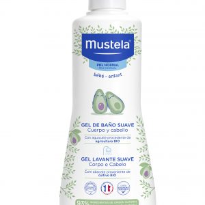Gel de baño suave con Aguacate Bio Mustela 2×500 mL